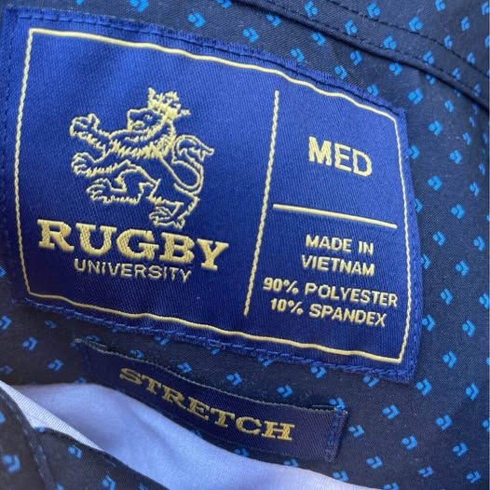 M Rugby blue collared button up - Picture 5 of 5